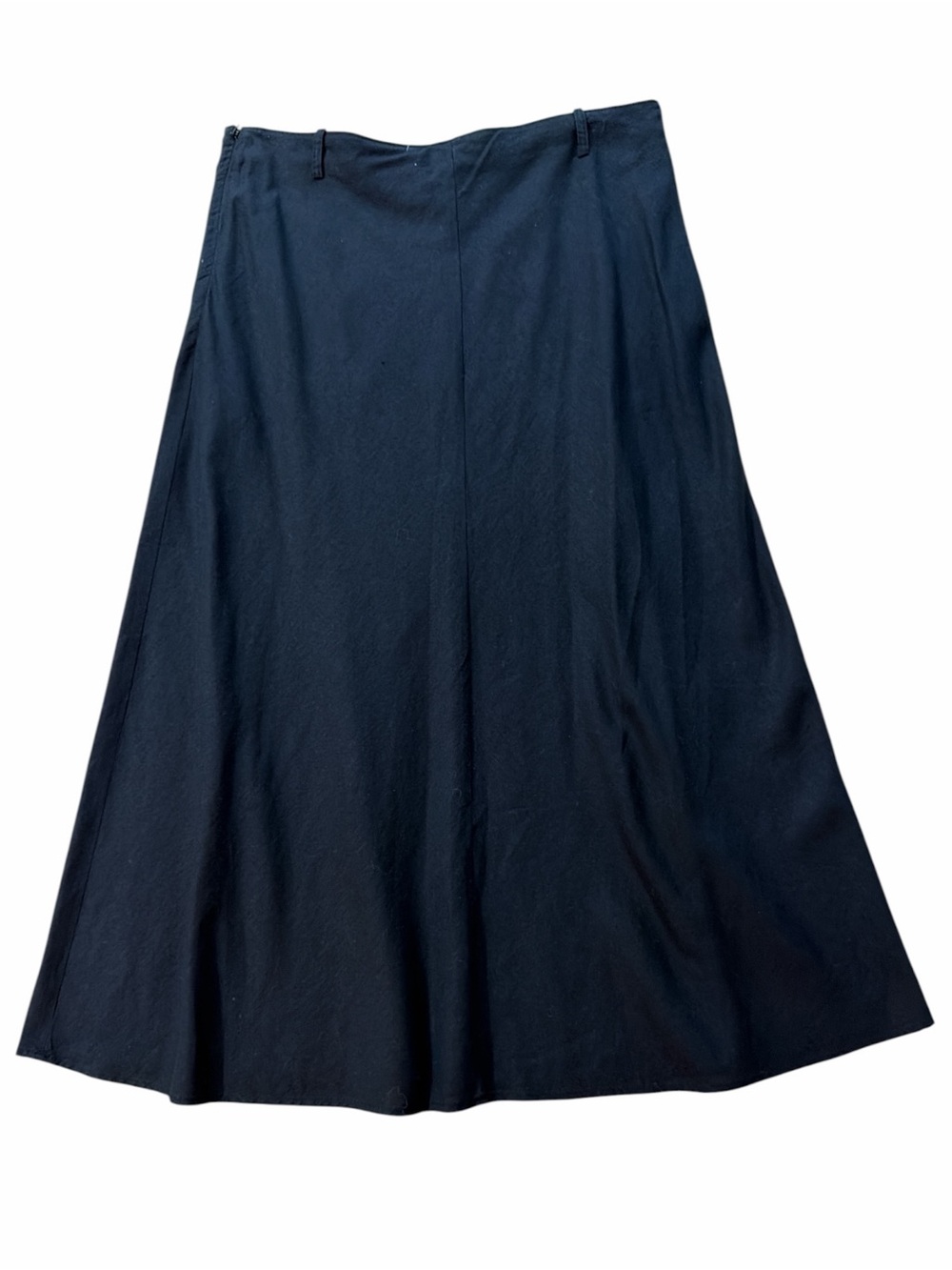 Old Navy Classic Black Linen Blend A-Line Skirt - Picture 2 of 3